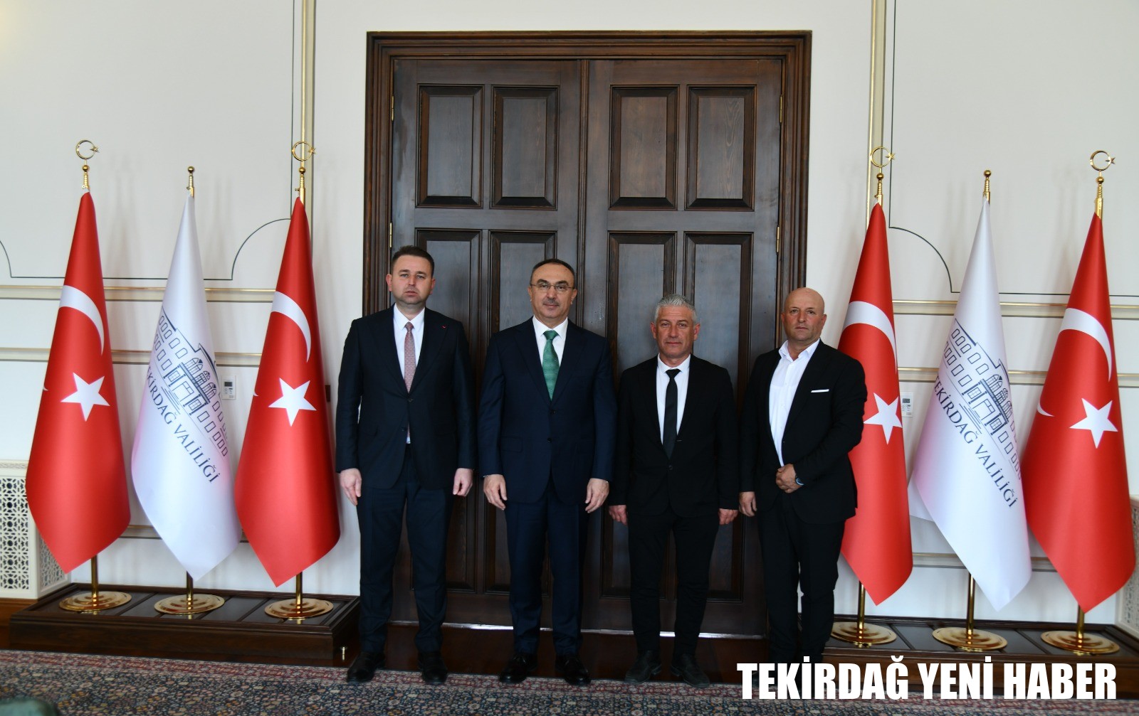 Tekirdağ Damızlık Koyun-Keçi Yetiştiricileri Birliği Başkan ve Üyeleri Vali Soytürk’ü Ziyaret Etti
