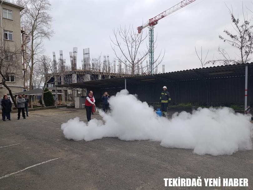 Tekirdağ İl Tarım ve Orman Müdürlüğü Personeline Yangın Söndürme Eğitimi Verildi
