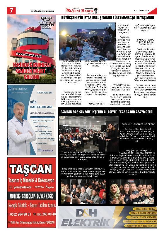 Tekirdağ Yeni Haber Gazetesi 574.Sayı Çıktı