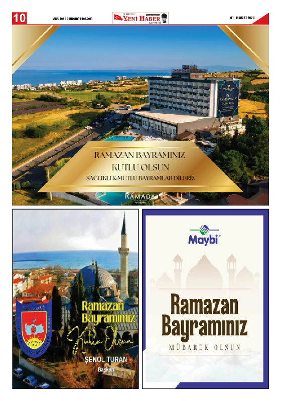 Tekirdağ Yeni Haber Gazetesi 574.Sayı Çıktı