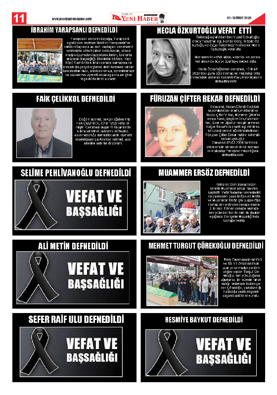 Tekirdağ Yeni Haber Gazetesi 574.Sayı Çıktı