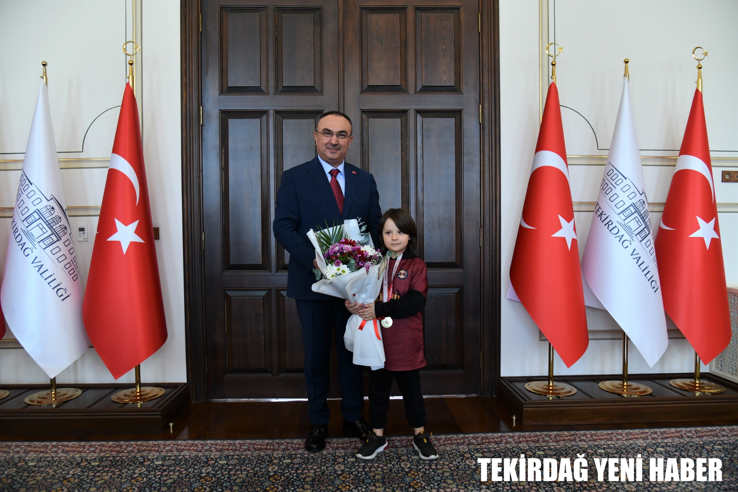 Vali Soytürk Minik Sporcuları Makamında Kabul Etti