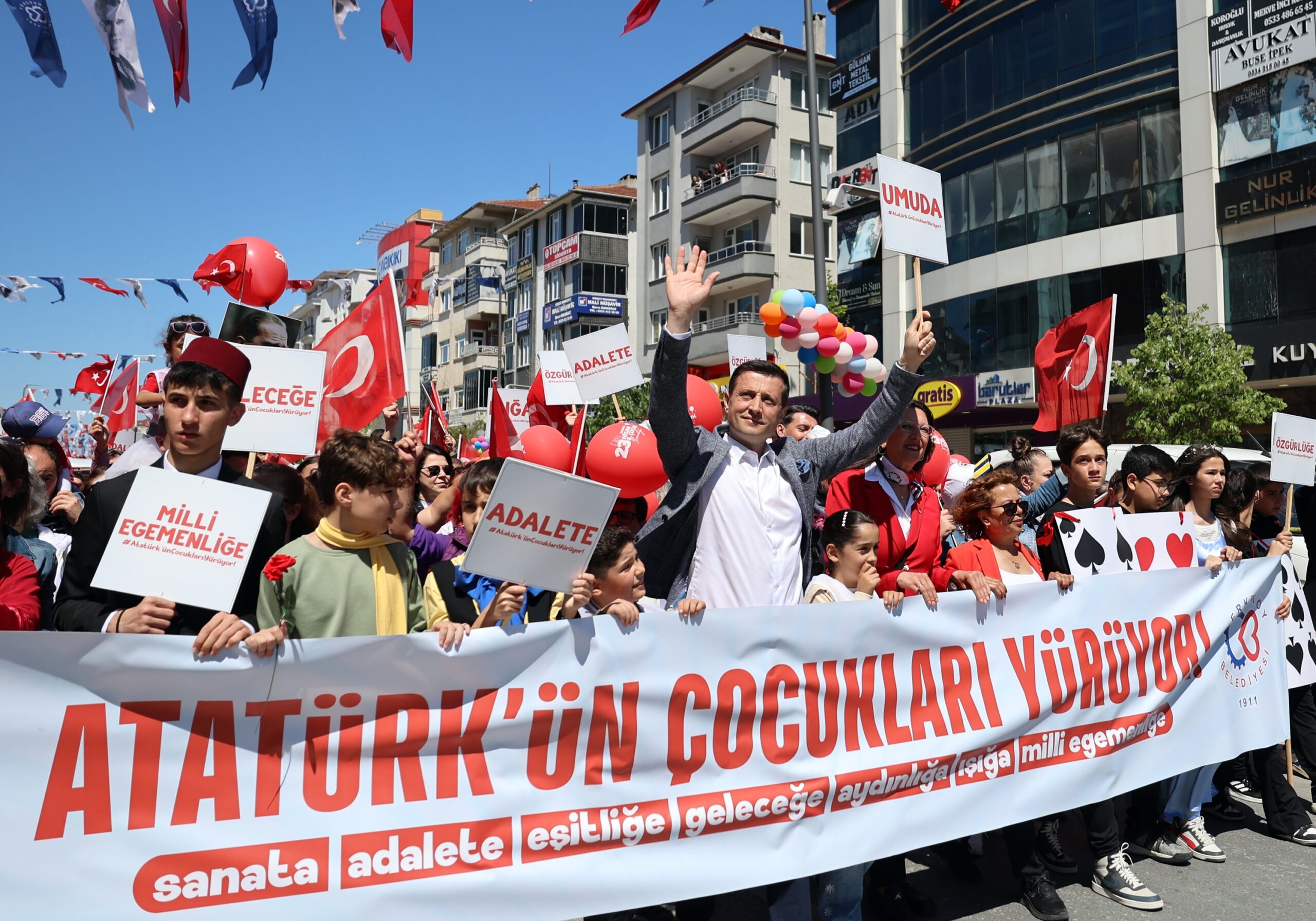 23 NİSAN ULUSAL EGEMENLİK VE ÇOCUK BAYRAMIMIZI KUTLUYORUZ