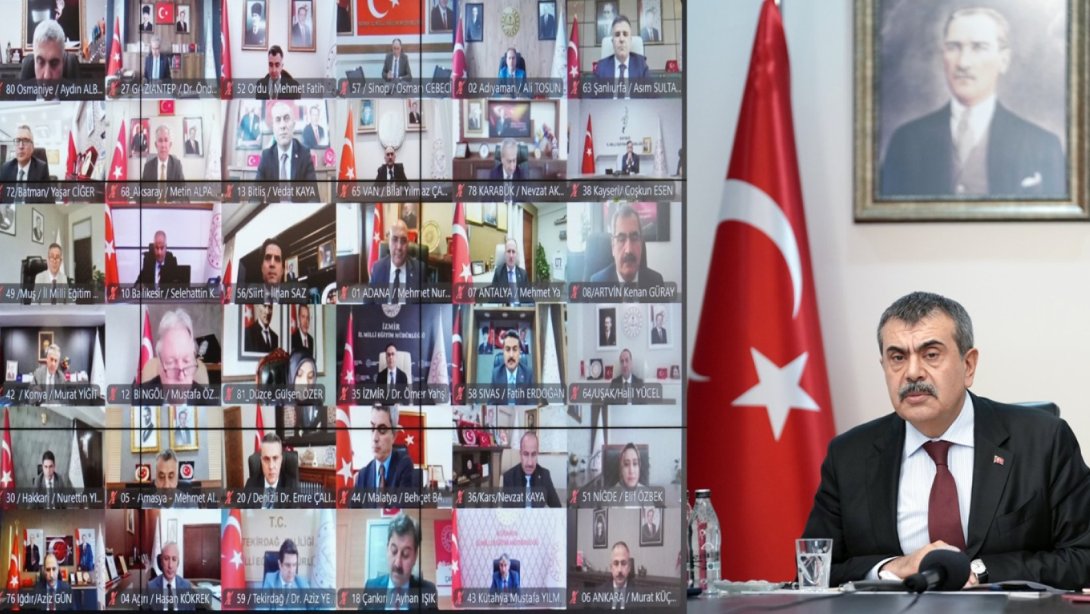BAKAN TEKİN, 81 İL MİLLÎ EĞİTİM MÜDÜRÜYLE BİR ARAYA GELDİ