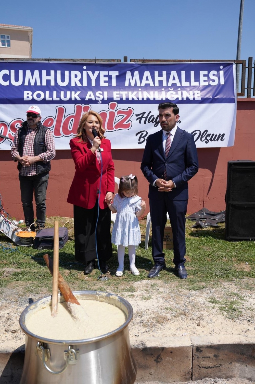 BAŞKANIMIZ SAYIN MÜGE YILDIZ TOPAK BOLLUK AŞI ETKİNLİĞİNE KATILDI