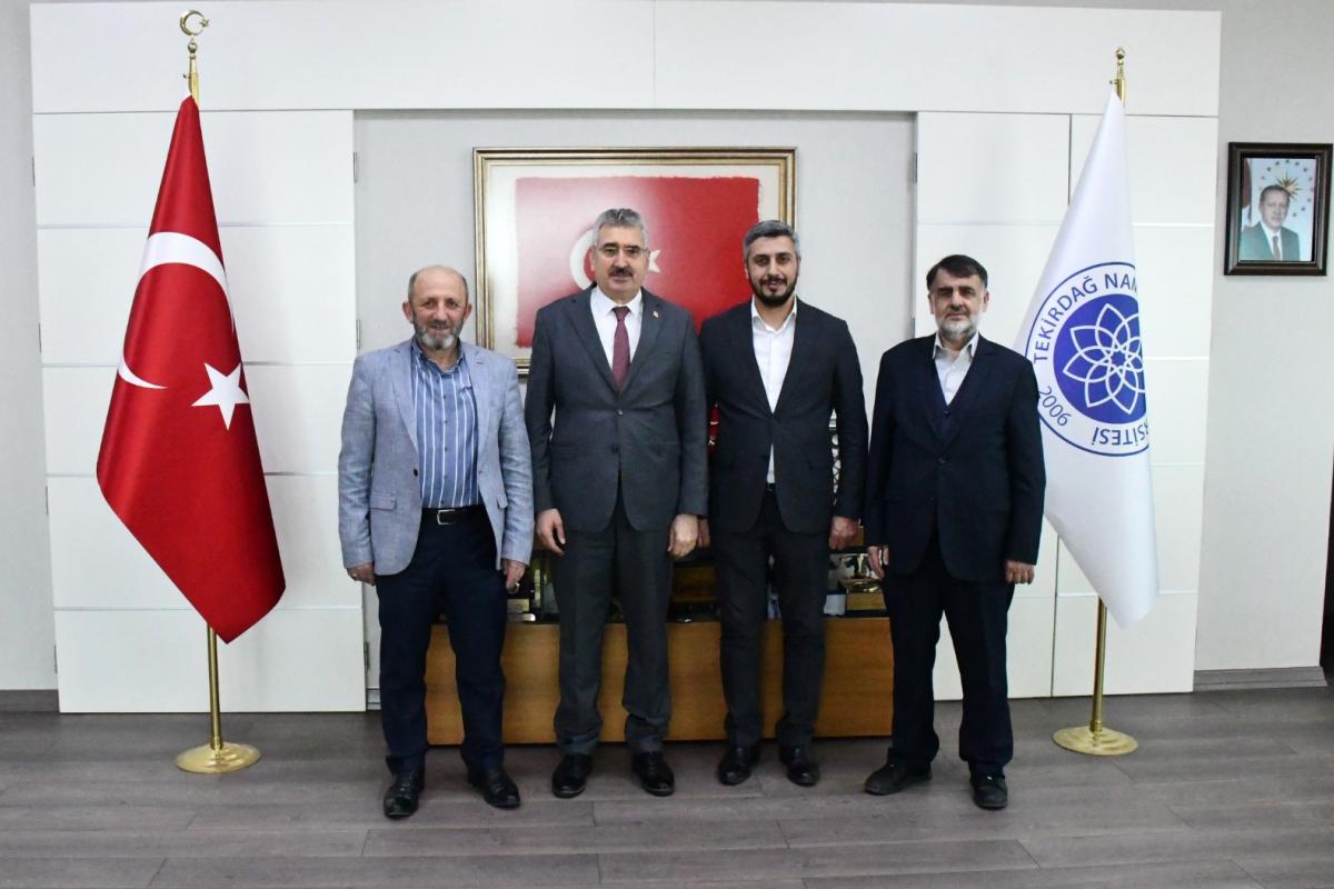 EĞİTİME DESTEK PLATFORMU İL BAŞKANLIĞINDAN REKTÖRÜMÜZE ZİYARET