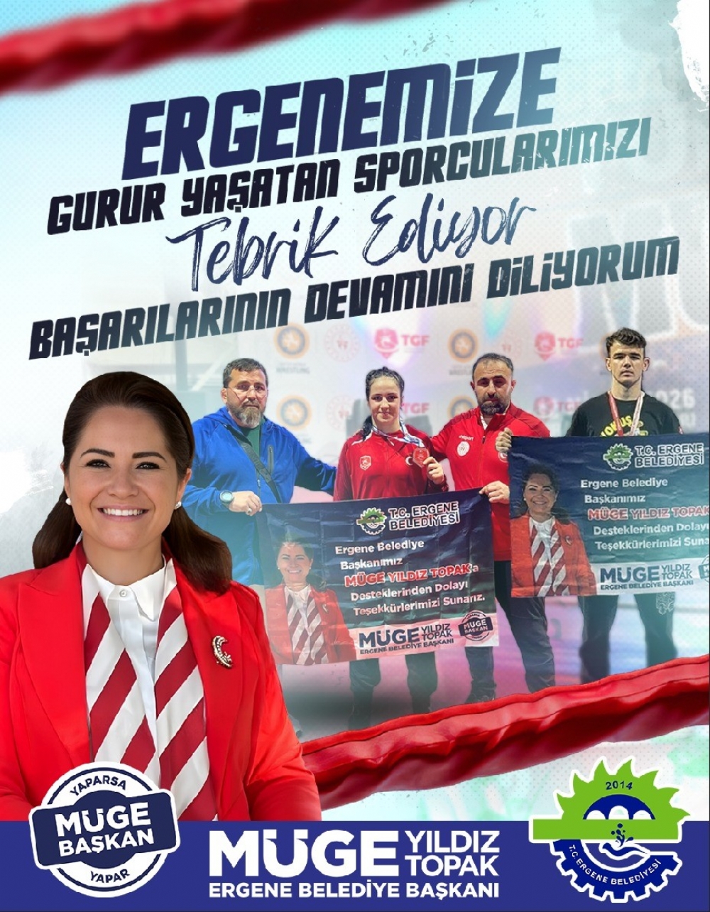 ERGENE'DE SPORDA ÇİFTE GURUR!