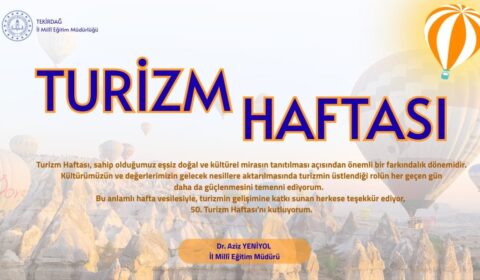 İl Millî Eğitim Müdürü Dr. Aziz Yeniyol'un Turizm Haftası Mesajı