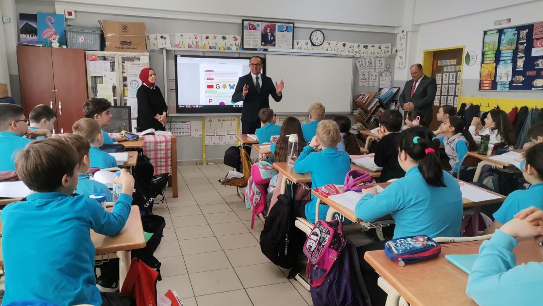 İlçe Milli Eğitim Müdürü Fahri Kırmızı Hüseyin Pehlivan İlkokulunu Ziyaret Etti