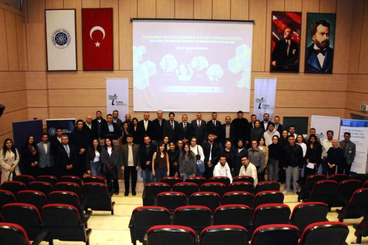 “KULUÇKA PROGRAMI TANITIM VE GİRİŞİMCİ BULUŞMALARI” ETKİNLİKLERİNİN İLKİ TEKİRDAĞ NKÜ’DE GERÇEKLEŞTİ