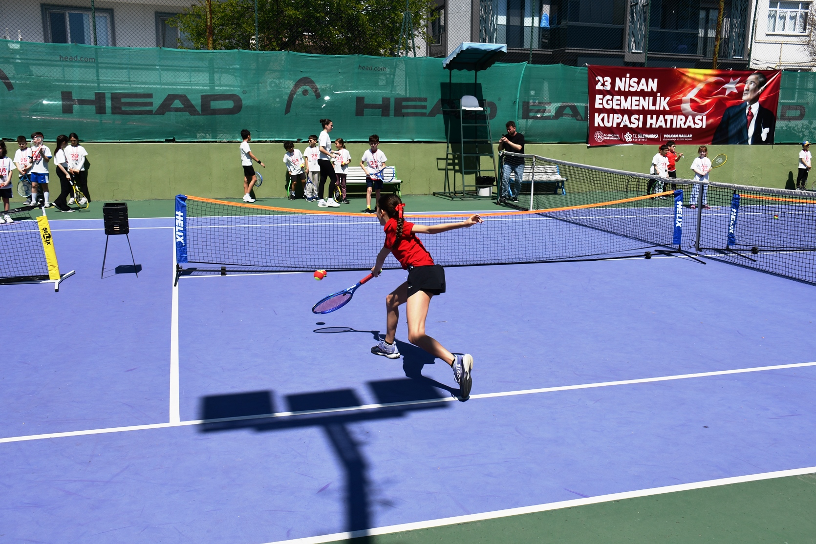 Minik Raketler Çocuk Bayramı İçin Korta Çıktı