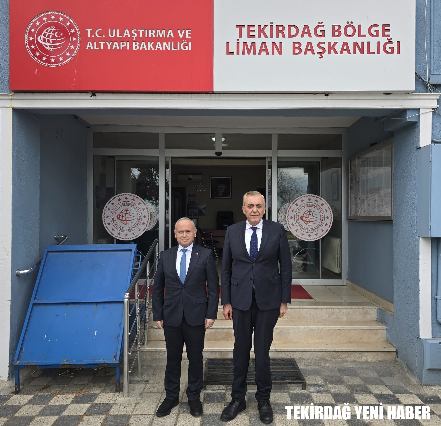 Süleymanpaşa Kaymakamı  Mahmut Nedim TUNÇER, Tekirdağ Bölge Liman Başkanlığını ziyaret ederek Liman Başkanı İrfan KIZILTAŞ…