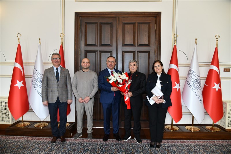 Tekirdağ Dişhekimleri Odası Yeni Başkanı Kutal Vali Soytürk’ü Ziyaret Etti