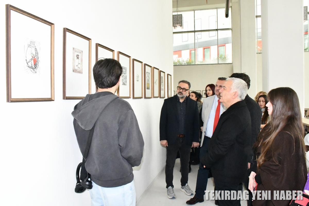 TÜRK YAZARLARI EXLIBRIS TASARIMLARI SERGİSİ AÇILDI