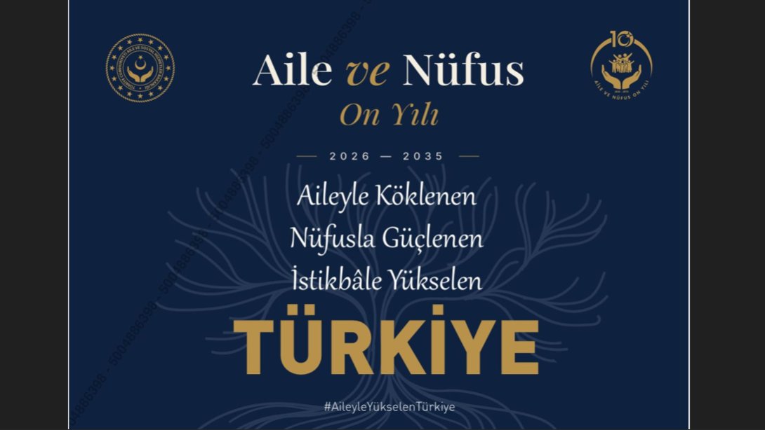 AİLE VE NÜFUS ON YILI