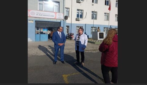 İlçe Milli Eğitim Müdürü Fahri Kırmızı İlçemiz 57. Alay Anadolu Lisesini Ziyaret Etti