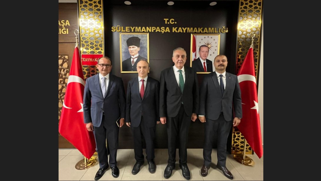 Kaymakamımız Sayın Mahmut Nedim TUNÇER, Milli Eğitim Bakanlığı Müfettişleri Ertan BOYLU ve Anıl ÖZBÖRME...