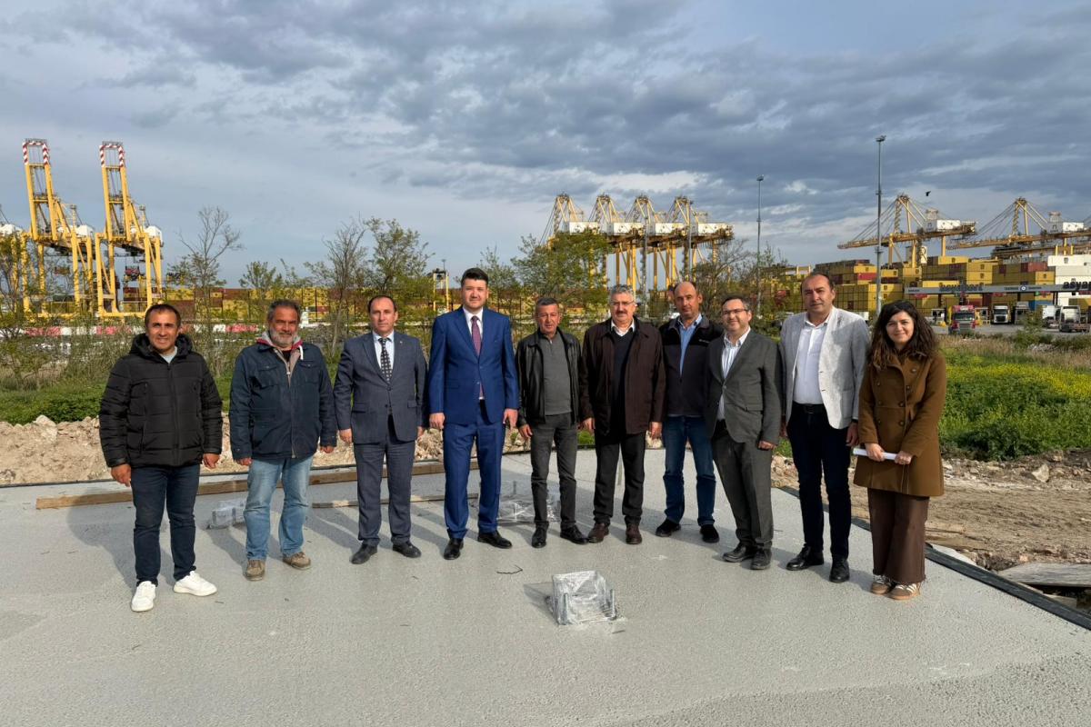 REKTÖR ŞAHİN, BARBAROS DENİZCİLİK MYO İNŞAATINDA İNCELEMELERDE BULUNDU