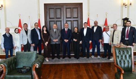 Tekirdağ Gazeteciler Derneği Başkan ve Üyeleri Vali Soytürk’ü Ziyaret Etti