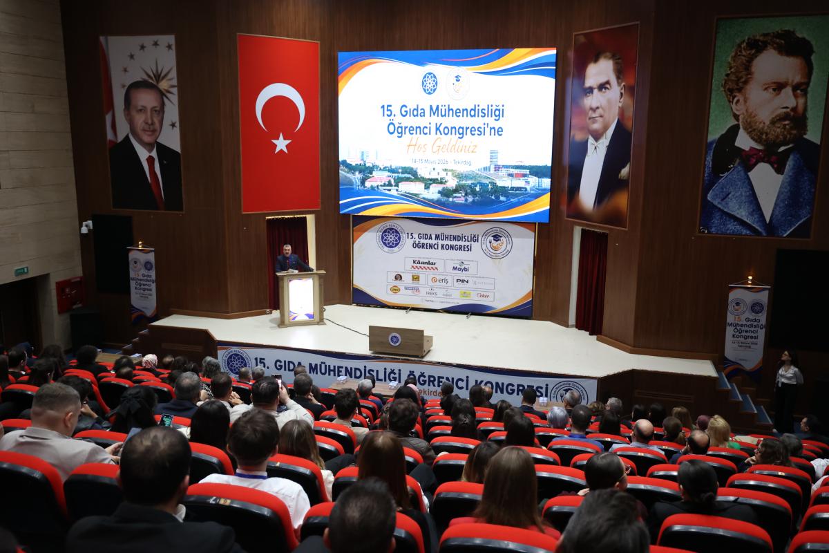 TEKİRDAĞ NKÜ ‘15. GIDA MÜHENDİSLİĞİ ÖĞRENCİ KONGRESİ’NE EV SAHİPLİĞİ YAPTI