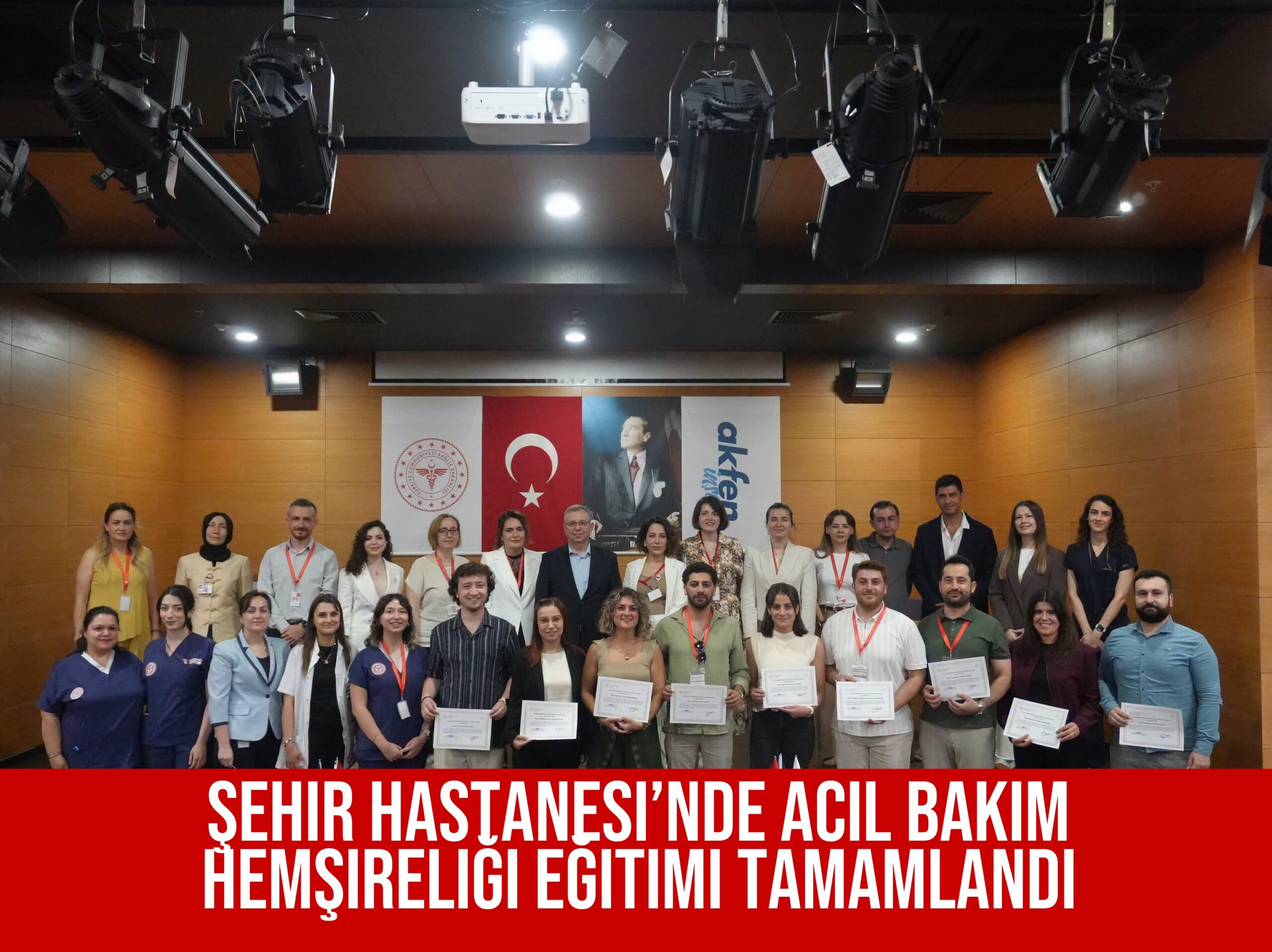 Şehir Hastanesi’nde Acil Bakım Hemşireliği Eğitimi Tamamlandı