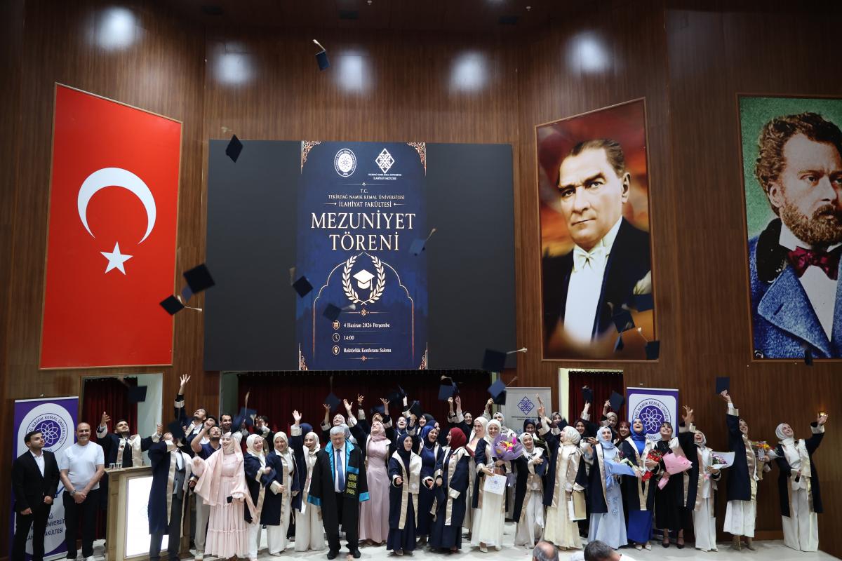 TEKİRDAĞ NKÜ İLAHİYAT FAKÜLTESİ MEZUNİYET TÖRENİ GERÇEKLEŞTİ