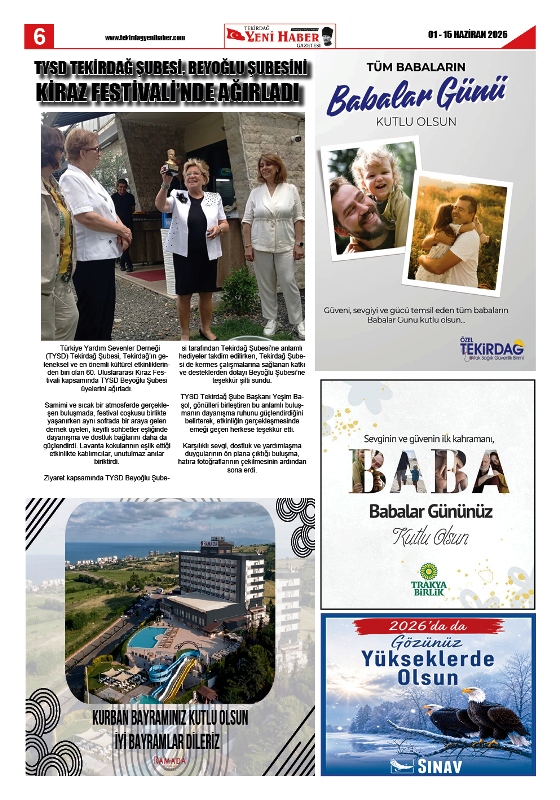 Tekirdağ Yeni Haber Gazetesi 580.Sayı Çıktı