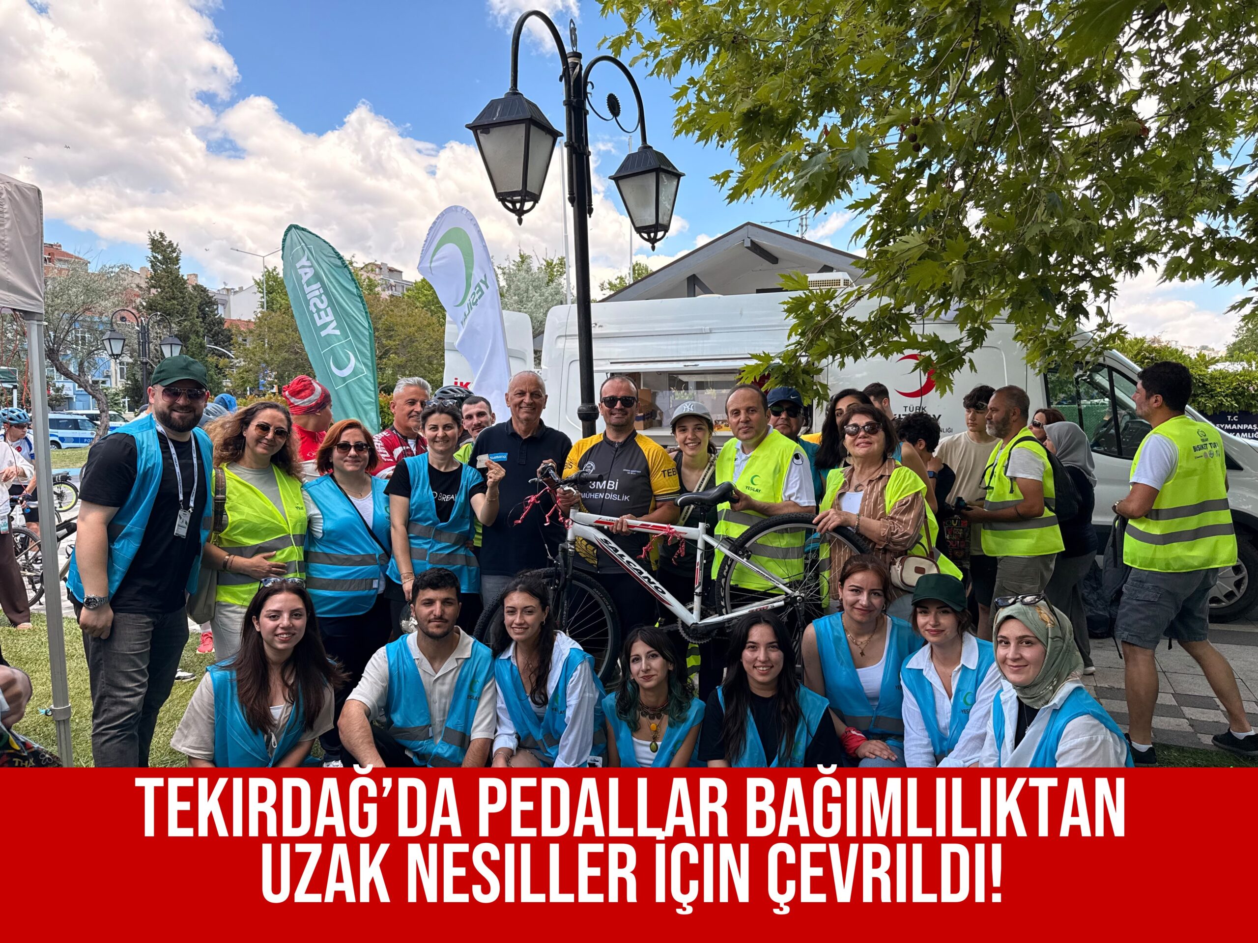 Tekirdağ’da Pedallar Bağımlılıktan Uzak Nesiller İçin Çevrildi!