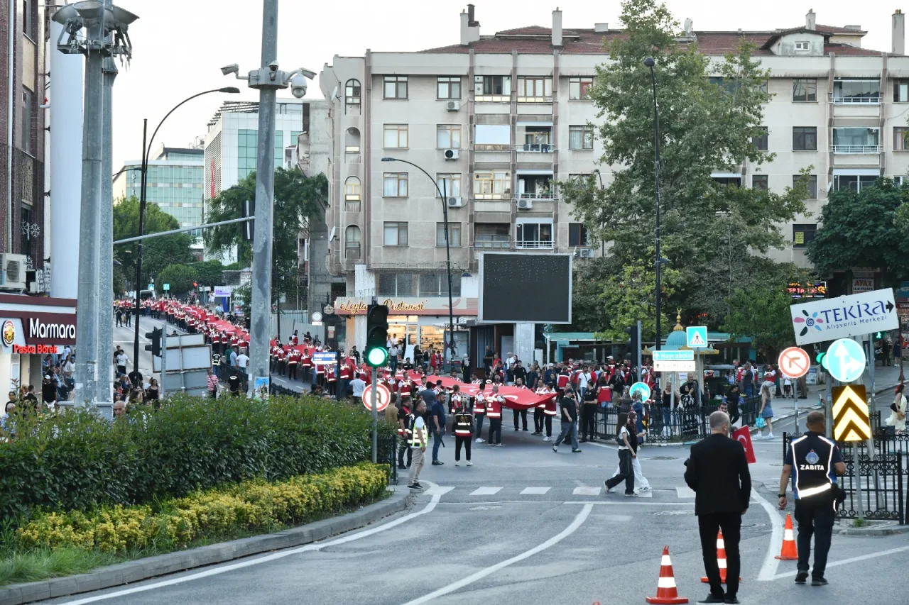15 Temmuz Demokrasi ve Milli Birlik Kortej Yürüyüşü Gerçekleştirildi