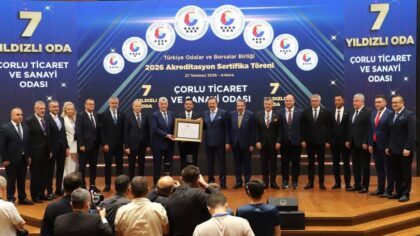Çorlu TSO, Yeniden Zirvede: “7 Yıldız Akredite Oda” Unvanını Korudu