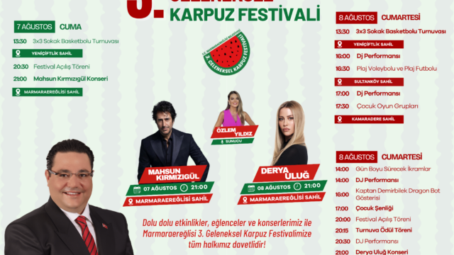 Marmaraereğlisi Geleneksel Karpuz Festivali İçin Geri Sayım Başladı