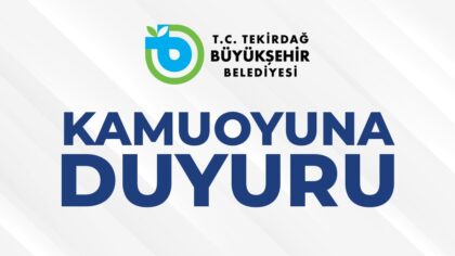 BASINA VE KAMUOYUNA DUYURU