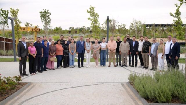 Başkan Sarıkurt Basın Mensuplarına Çorlu`nun Yeni Yaşam Alanını Tanıttı