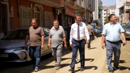 Başkan Sarıkurt, Kemalettin Mahallesi`ndeki Yol Çalışmalarını İnceledi
