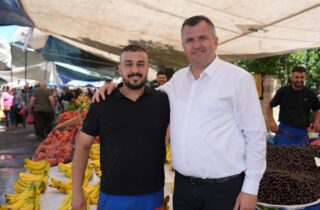Başkan taşyasan'dan semt pazarına ziyaret