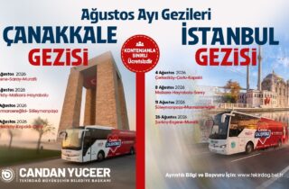 BÜYÜKŞEHİR'İN AĞUSTOS AYI TARİH VE KÜLTÜR GEZİLERİ BAŞLIYOR