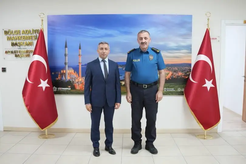 Emniyet Müdürü Turanlı’dan BAM Başkanı Binici’ye Hayırlı Olsun Ziyareti