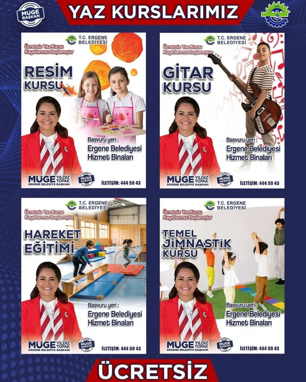 ERGENEMİZDE YAZ KURSLARIMIZ BAŞLIYOR!