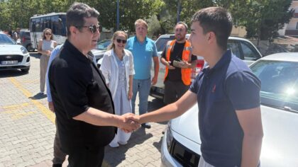 İl Millî Eğitim Müdürü Dr. Aziz Yeniyol, Motorlu Taşıt Sürücüleri Kursu Direksiyon Uygulama Sınavını Denetledi