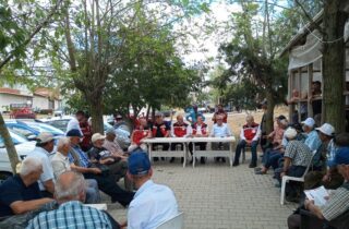İl Müdürü Mehmet AKSOY Dolu Yağışından Etkilenen Üreticileri Ziyaret Etti