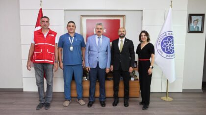 TÜRK KIZILAYI TEKİRDAĞ ŞUBESİNDEN REKTÖRÜMÜZE ZİYARET