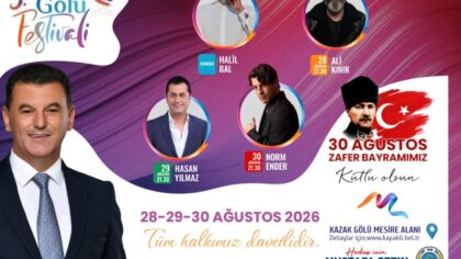 5. Kazak Gölü Festivali, 28-29-30 Ağustos’ta Gerçekleştirilecek