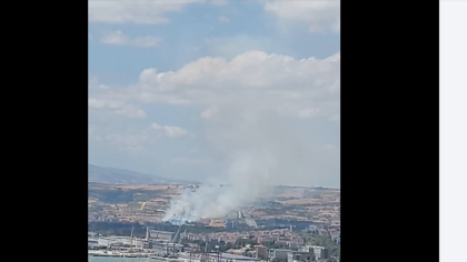 Altınova Mahallesi’nde Anız Yangını Başladı