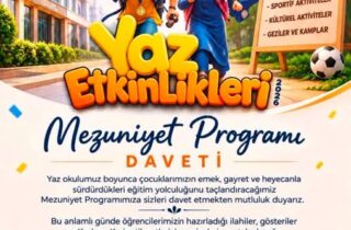 Çorlu’da Yaz Etkinlikleri Mezuniyet Heyecanı