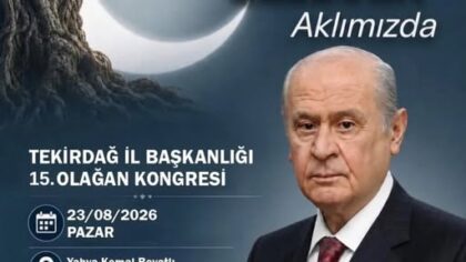 Furkan Biçer, MHP Tekirdağ İl Başkanlığına Aday Gösterildi