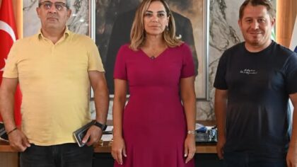 Gazeteciler Ferhat Akgün ve Ruhan Yalçın’dan Başkan Candan Yüceer’e Ziyaret