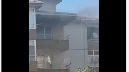 Hürriyet Mahallesi’nde Apartman da Yangın
