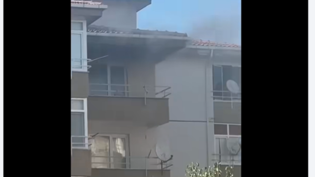 Hürriyet Mahallesi’nde Apartman da Yangın
