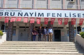 İlçe Milli Eğitim Müdürü Fahri Kırmızı, İlçemiz Ebru Nayim Fen Lisesini Ziyaret Etti.