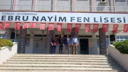 İlçe Milli Eğitim Müdürü Fahri Kırmızı, İlçemiz Ebru Nayim Fen Lisesini Ziyaret Etti.